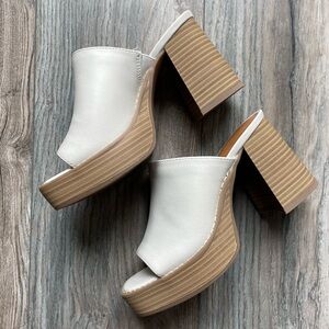 New Target Mule Platform Heel Sandals